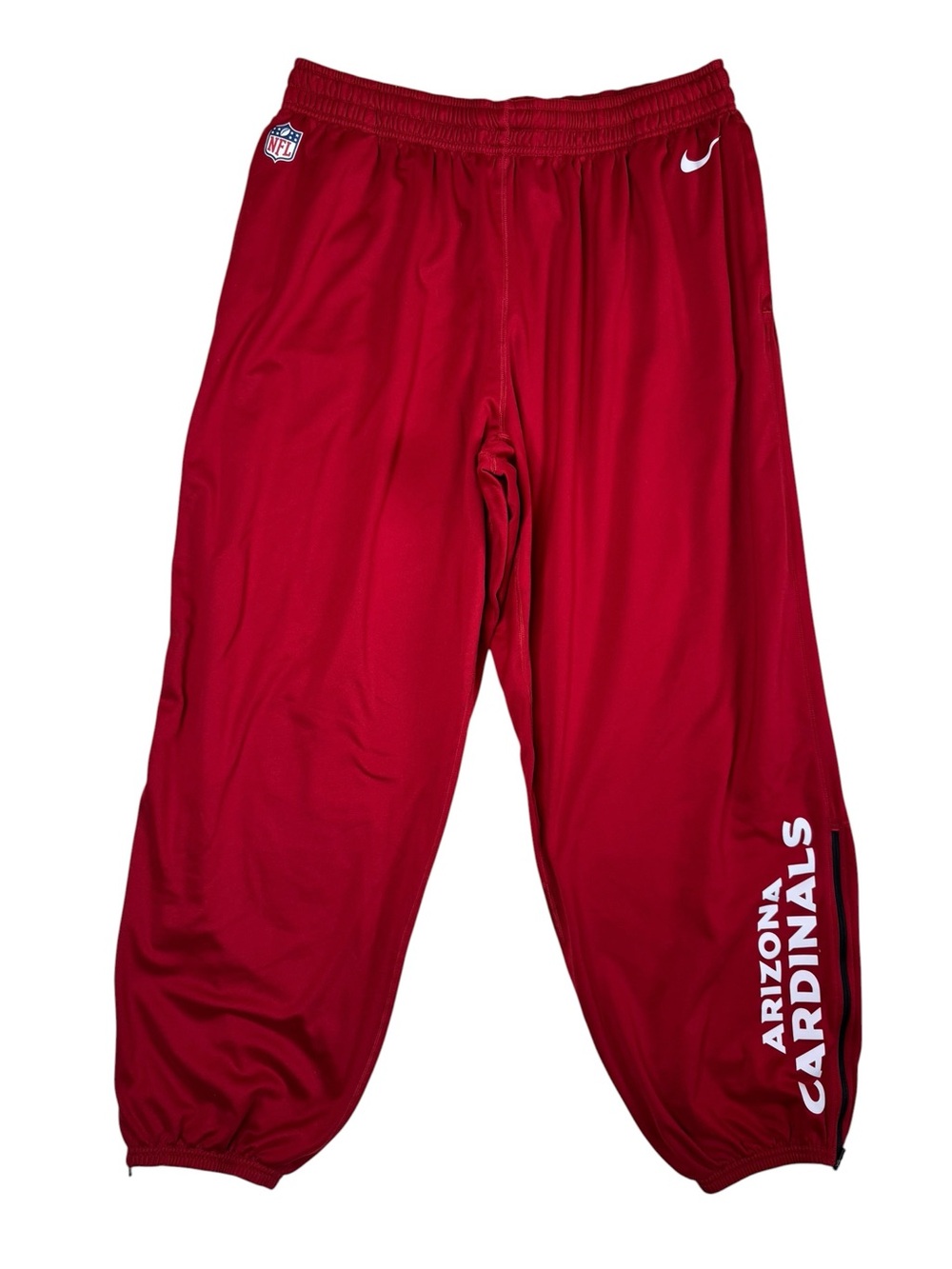 Nike NFL On Field Apparel Arizona Cardinals Dri-Fit Athletic Pants Red Men's 4XL